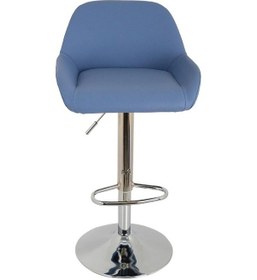 Resim Bürocci Texas Bar Taburesi - Mavi Deri - 9506S0119 Çok Renkli 