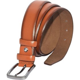 Resim Süzer Deri Taba Hakiki Deri Düz Renk 3.5 Cm.lik Klasik Kemer - 208-düz Taba 