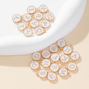 Resim 20/26pcs 26 English Letters Pattern DIY Jewelry Accessories, Fashion Pendant Necklace Accessories 