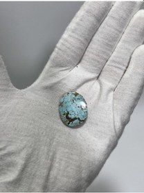 Resim Okyanus Temalı Doğal Kabaşon Firuze Taşı 24 Karat - Turkuaz Taşı 4,83 Gram 