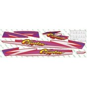 Resim Yamaha Crypton 2000 - 2004 Uyumlu Kırmızı Sticker Set 003 