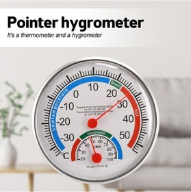 Resim Analog Sıcaklık Ve Nem Ölçer - Duvar Tipi, Masa Üstü Termometre Higrometre İç/dış Mekan Isı & Nem 