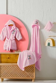 Resim Özdilek Minnie Mouse Disney Lisans Baskılı Bambu Yenidoğan Bebek Seti 