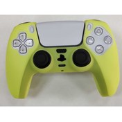 Resim Star Game Şeffaf Sarı Ps5 Kolu Uyumlu Silikon Kılıf - Playstation 5 Dualsense Silicone Case 