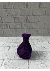 Resim Kalpli Vazo Mor Diğer 