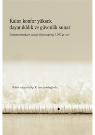 Resim Modern Desensiz Krem Halı Salon Halısı Oturma Odası Halısı Çocuk Halısı Yumuşak Halı Yuvarlak Krem 