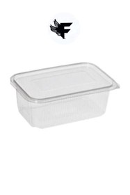 Resim FİGANLAR Plastik Sızdırmaz Kap 1000 Gr Cc Kullan At Tek Kullanımlık Plastik Kapaklı Kase 10 Adet 