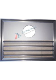 Resim Piramit Alüminyum Menfez Fan Takmaya Uygun - Panjur - Yüzeysel 