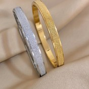 Resim Kadınlar için şık paslanmaz çelik bilezik - Parlayan, altın tonlu moda aksesuarı, partiler ve çift hediyesi için mükemmel, parti aksesuarı|Şık bilezik|Dayanıklı bilezik 