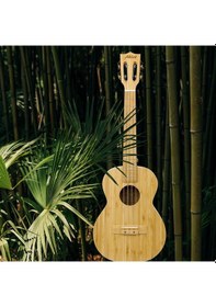 Resim Aklot Akbc-23 Concert Boy Masif Bambo Ağacı Kaliteli Ukulele Ful Set Naturel 