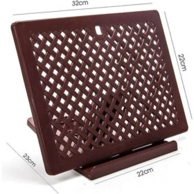 Resim Katlanabilir Portatif Masaüstü Plastik Rahle - Kahve Renk 