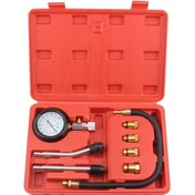 Resim Kosona Araç Motoru Basınç Ölçer - 300 Psı/20 Bar Çift Göstergeli Kompresyon Test Cihazı 