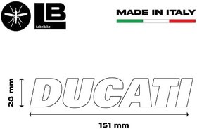 Resim labelbike - Motosiklet Tankı 2 Harfli Çıkartma Seti için Ducati Racing 