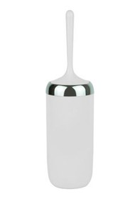 Resim Primanova Lima Tuvalet Fırçası Beyaz Krom Dekorlu 