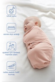 Resim Babyjem İnterlog Pamuklu Kundak Somon 
