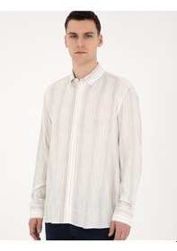 Resim Pierre Cardin Erkek Çağla Gömlek Desenli 50283522-vr016 Çağla 