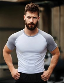 Resim Snapbuy Erkekler Uv Koruyucu Rashguard Sörf Mayo - Denizanası Önleyici Kısa Kollu Yüzme Üstü Chınalavanta Lavanta 