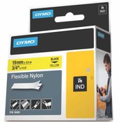 Resim Dymo Rhino Pro Esnek Naylon Serit 19Mmx3.5M Sarı/Siyah 18491 