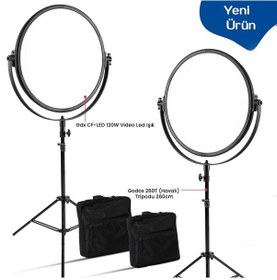 Resim Gdx CF-120W 2'li LED Video Işığı 