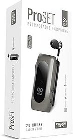 Resim Powerway ProSet Mikrofonlu Yaka Askılı Şarj Göstergeli Makaralı Bluetooth Kulaklık 