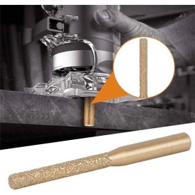 Resim Guangdong Spirit Adet 6.35X5X65MM Elmas Uçları Lehimli Elmas Düz Yönlendirici Bit Kesme Taş Kuvars Taş Kırpma Makinesi (Yurt Dışından) 