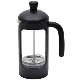 Resim French Press 350 ML Siyah Çerçeveli Kahve Çay Filtre Demlik Siyah 