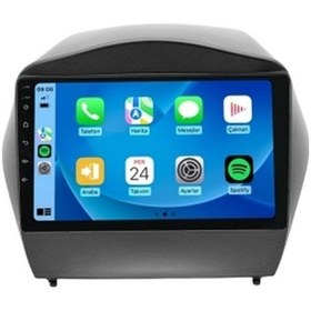 Resim Hyundai İx35 2010-2015 4gb Ram 64gb Hafıza 8 Çekirdek Carplay Kamera Android Multimedya 9" 