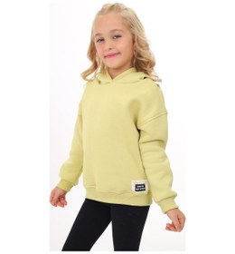 Resim Toontoy Kız Çocuk Baskılı Sweatshirt Açık Yeşil 