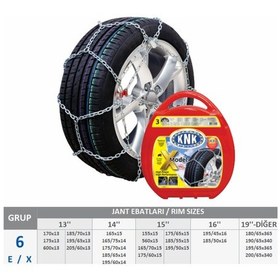Resim Araç Kar Patinaj Zinciri Takmatik 185 X 70 X R13 185x70x13 