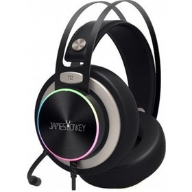 Resim James Donkey 712 RGB Işıklı 7.1 Surround Oyuncu Kulaklığı 
