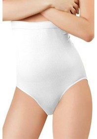 Resim 890 Kadın Dikişsiz Slikon Slip Toparlayıcı Korse Beyaz 