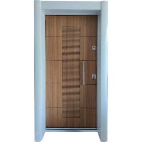 Resim Tezdoor Statik Beyaz Renk Kasalı Düz Model Daire Kapısı, Çelik Kapı 