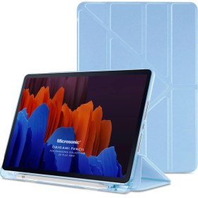 Resim Microsonic Samsung Galaxy Tab S8 Plus X800 Kılıf Origami Pencil Mavi 