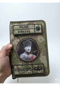 Resim Komando İsimlik - Kamuflaj Ajanda Uyumlu - 4cm X 12 Cm Çok Renkli 