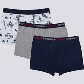 Resim U.S. Polo Assn. U.s Polo Erkek Çocuk Boxer 3'lü Takım Beyaz 