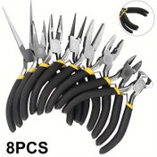 Resim 11.43 cm Taşınabilir Pense Seti Kaplan Pense / Yan Kesme Pense / Top Noktası Pense Tam Set Paslanmaz Kaplama 365 Gün Kullanılabilir 9 Ana Zanaatkar Özel Aracı Seti Ergonomik Tasarım Profesyonel Tamir Verimli Araçlar (4) 
