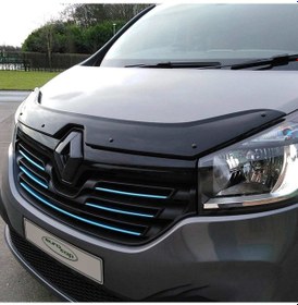 Resim Renault Trafic Ön Kaput Koruma Rüzgarlığı 3Mm Akrilik Abs Parl 