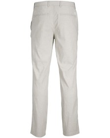 Resim Jack & Jones Keten Chino Pantolon- Ollie 12235774 Wrought Iron Açık Gri 