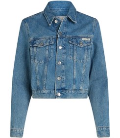 Resim Calvin Klein CROPPED 90'S DENIM J, 1A4 Mavi Kadın Kot Ceket 