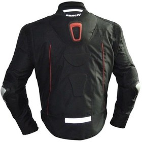 Resim Motoanl Motosiklet Montu Reflektörlü 4mevsim Maxdura Kumaş Hörgüçlü Mont Siyah 