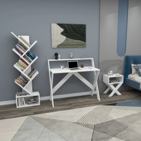 Resim Enda Home Collection x Çalışma Odası Seti Çalışma Masası + Kitaplık + Komodin 