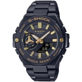 Resim Casio G-shock Gst-b500bd-1a9dr G-stell Siyah Çelik Güneş Enerjili Bluetooth Bağlantı Spor Erkek Kol Saati Siyah 