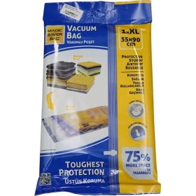 Resim Magic Saver Bag Magic Saver Bag 1002 Vakumlu Poşet Xl 55X90 cm -21 (3 LÜ PAKET) 