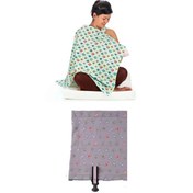 Resim Kullanışlı Bebek Emzirme Önlüğü Kuş Desenli 