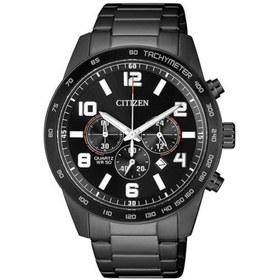 Resim Citizen AN8165-59E Quartz Siyah Metal Kordonlu Kronolu 44 mm Erkek Kol Saati 