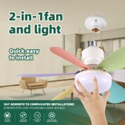 Resim XBATE Akıllı Tavan Fanı Lambası ve Uzaktan Kumanda ile, 3 Hızlı Rüzgar Ayarlanabilir LED, 3 Renk (3000-6500K), Vida Tabanı (E26/E27), Yatak Odası, Mutfak, Garaj, Banyo için Kolay Kurulum, Tavan Fanı Lambası, Mutfak Aydınlatması, Şık Fan Tasarımı, Uzaktan Kumandalı Aydınlatma 