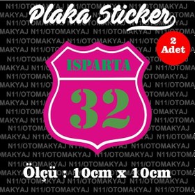 Resim 32 Isparta İl Şehir Plaka Sticker Futbol Spor Kulüb 