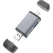 Resim Zuomee 6lı USB 3.0 Otg Kart Okuyucu Type-C/micro USB Tf/sd Adaptör (Yurt Dışından) 