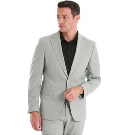 Resim Hatemoğlu Gri Slim Fit Desenli Mono Yaka Klasik Takım Elbise 33202024c005 328 Gri 