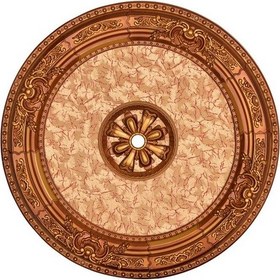 Resim Oval Kahve Saray Tavan Göbek 90 cm 